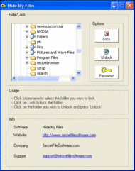 Hide My Files screenshot